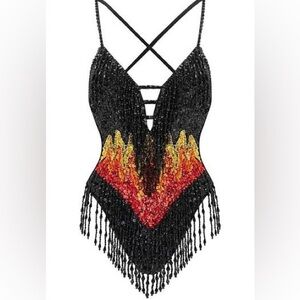 Easy Tiger Firestarter Sequin Bodysuit